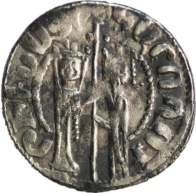 Arm-007 キリキア・アルメニア王国 ヘトゥム1世(1226~1270年)・ザベル女王 トラム銀貨 3.00 g 21.00 mm Zeno 258086 — 表面