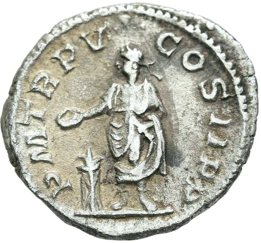 RE-003 Roman Empire, Severus Alexander (222-235). Silver denarius (2.48 gm, 19.00 mm), Rome, AD 226. RIC 55. — Reverse
