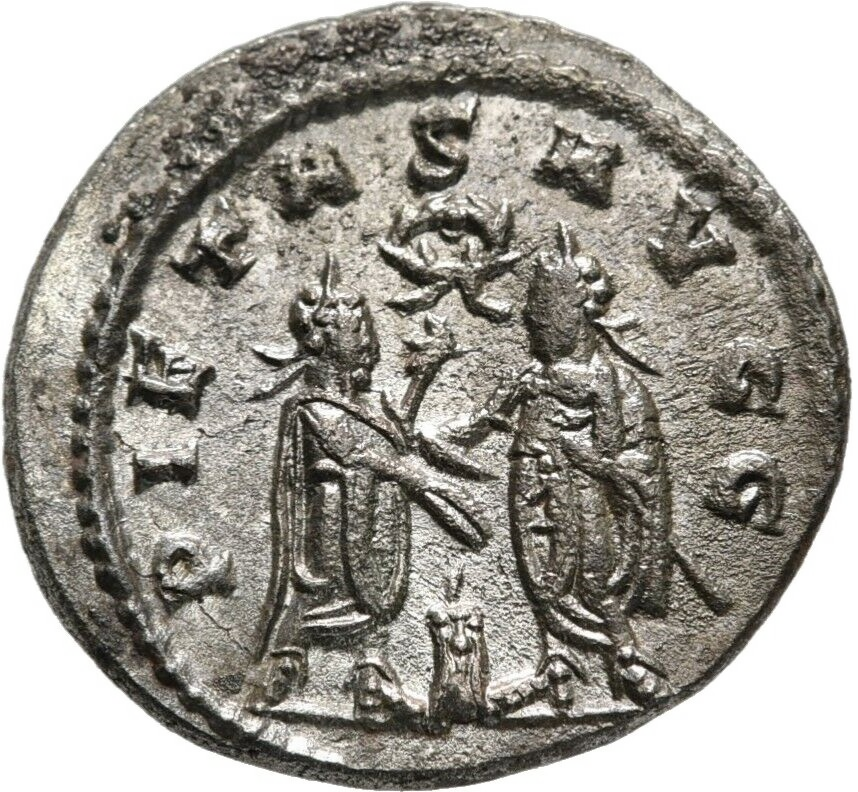 RE-019 Roman Empire, Valerianus (AD 253-260). Silver antoninianus (3.80 gm, 20.50 mm), Antioch, AD 255-256. RIC 285. — Reverse