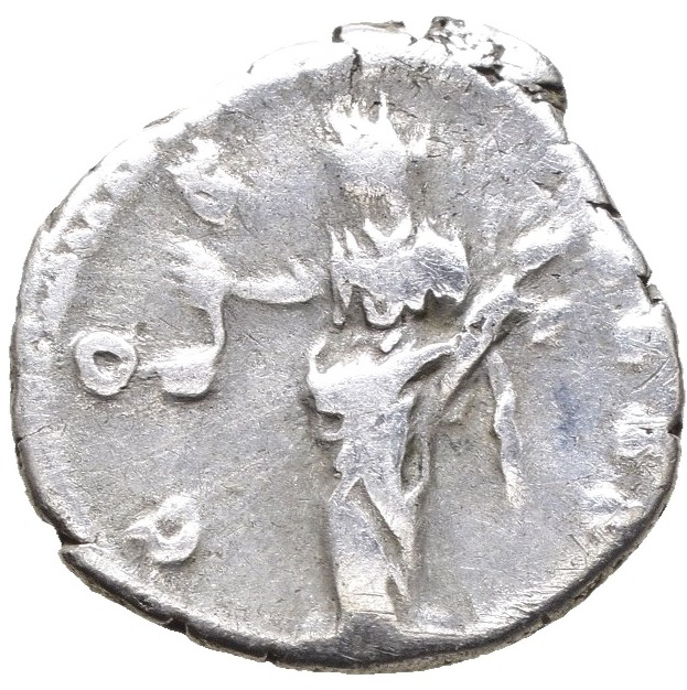 RE-033 Roman Empire, Antoninus Pius (AD 138-161). Silver denarius (3.12 gm, 17.40 mm), Rome. RIC 219. — Reverse