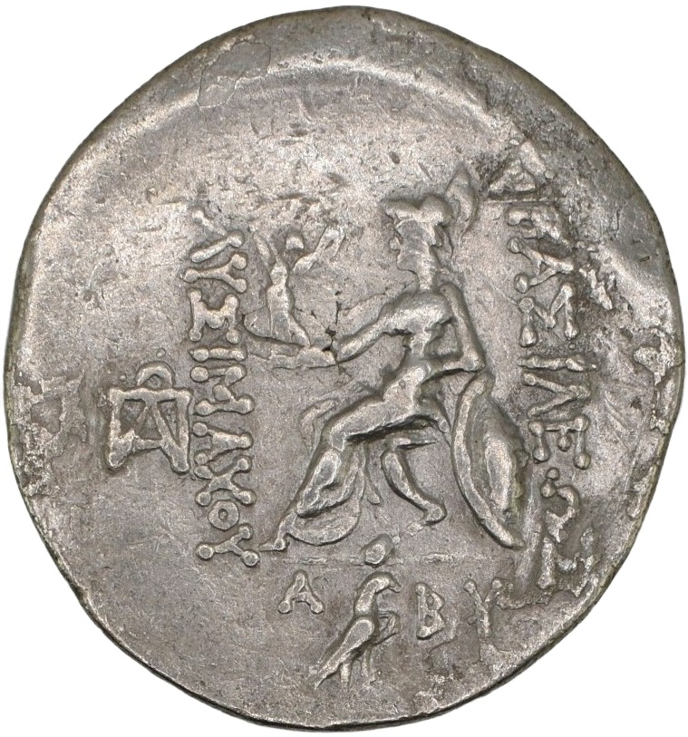 Thr-001 Kingdom of Thrace, in the name of Lysimachus (323-281 BC). Silver tetradrachm (16.45 gm, 36.80 mm), Abydos, circa 150 BC. Cf. Boehringer 94. Extremely rare. — Reverse